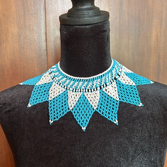 Vintage Beaded Collar Bib - Picture 1 of 4